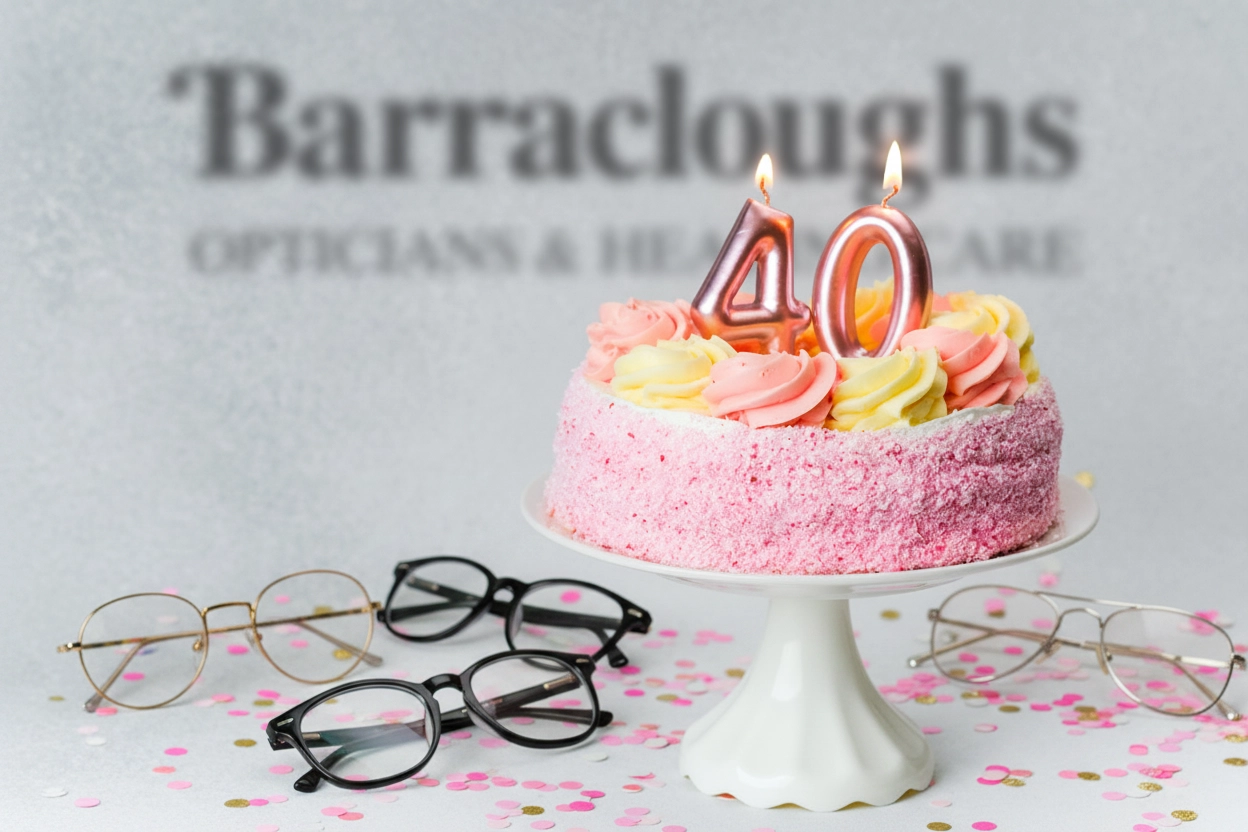 A 40th birthday cake