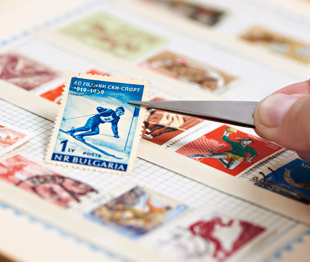 Stamp collecting image